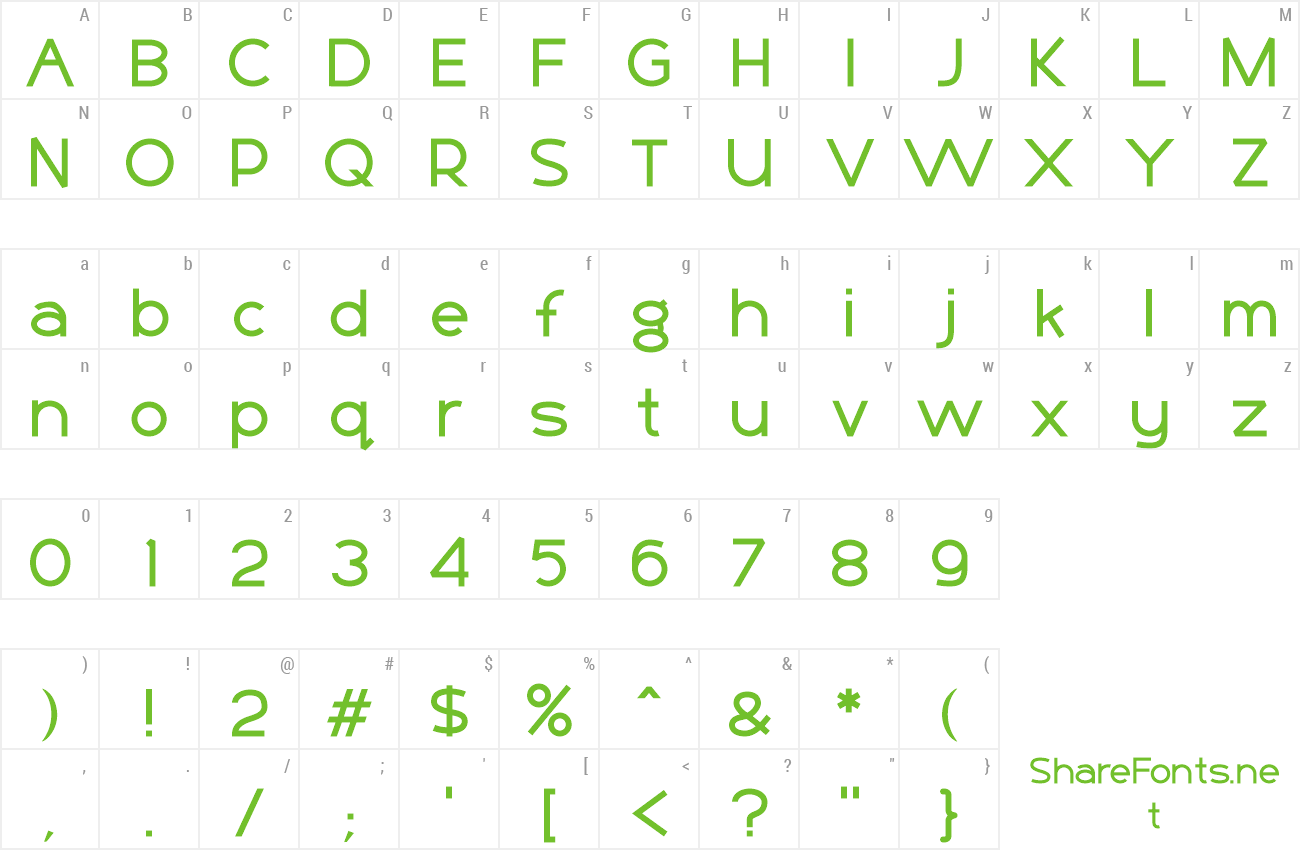 Font Basico preview